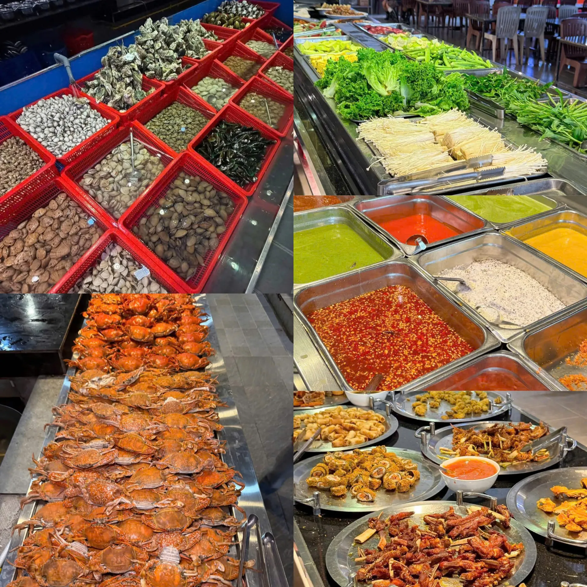 The line counter offers a variety of dishes from fresh seafood to prepared meals. Photo: collected and compiled images